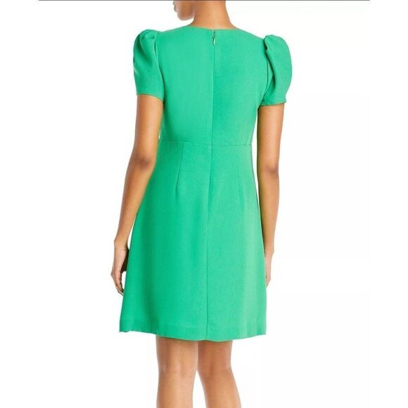 BCBG MAXAZRIA Alicia Faux Wrap Sleeve Dress S Mini Dress Green - Picture 11 of 11